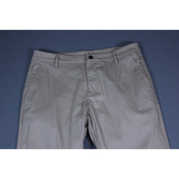 Birddogs Pants Mens Tan Stretch Chino Lined Performance Golf Flat Fronts 32 X 30 - Picture 5 of 11